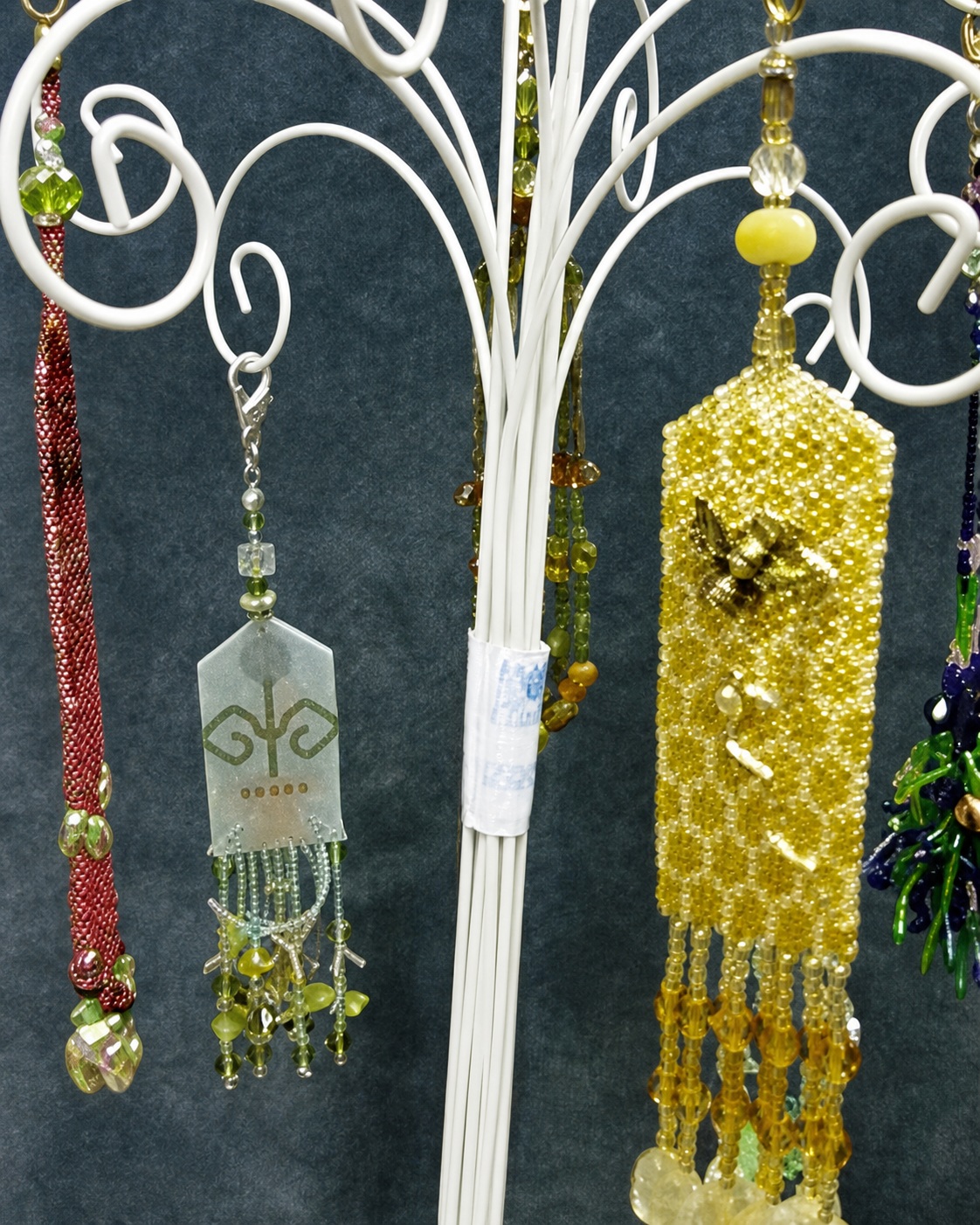 Beaded scissor fobs